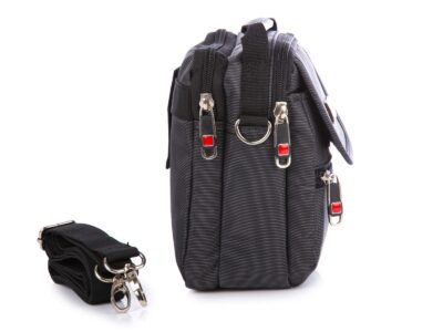 Pojemna mała torebka na ramię z dużą liczbą kieszonek - obrazek 2