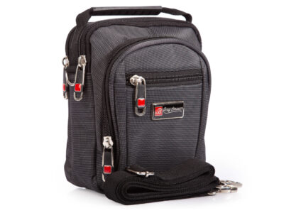 Mała saszetka męska na ramię z rączką, paskiem i mocowaniem do paska Bag Street