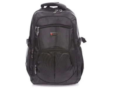 Duży czarny plecak Bag Street z kieszenią na laptopa