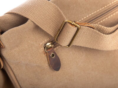 Beżowa poszerzana listonoszka damska canvas J Jones - obrazek 12