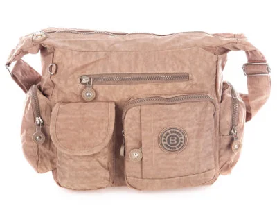 Lekka beżowa torba damska z kreszu Bag Street