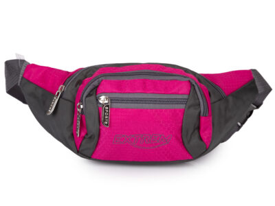 Saszetka biodrowa sportowa na pas różowa Bag Street