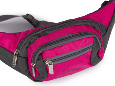 Saszetka biodrowa sportowa na pas różowa Bag Street - obrazek 2