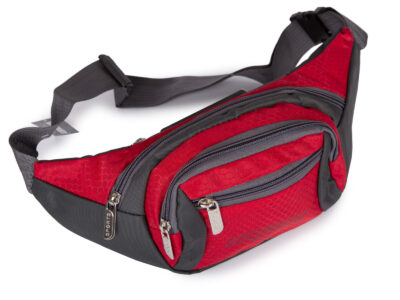 Saszetka biodrowa sportowa na pas czerwona Bag Street - obrazek 2