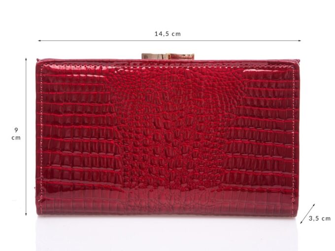 Czerwony portfel skórzany gregorio slf-108