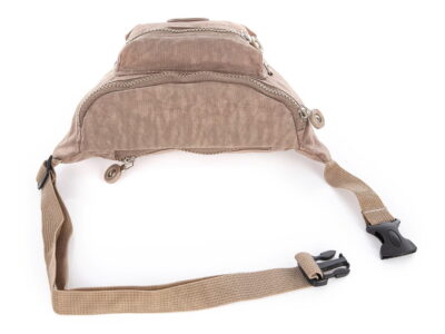 Saszetka biodrówka z kreszu Bag Street beżowa - obrazek 3