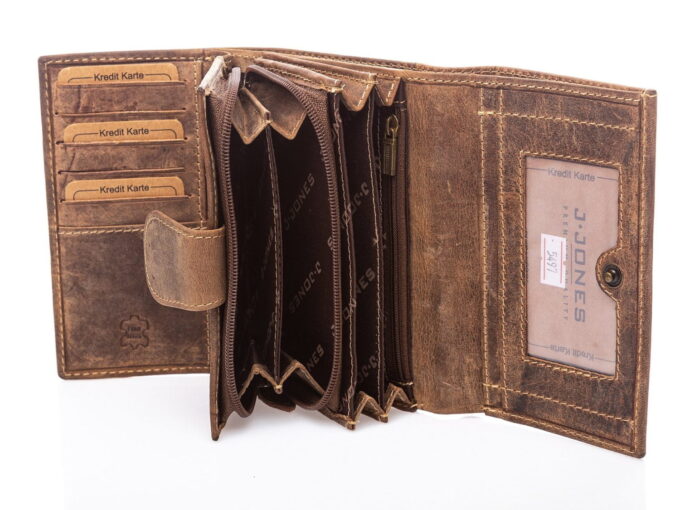 Otwarty portfel wewnątrz