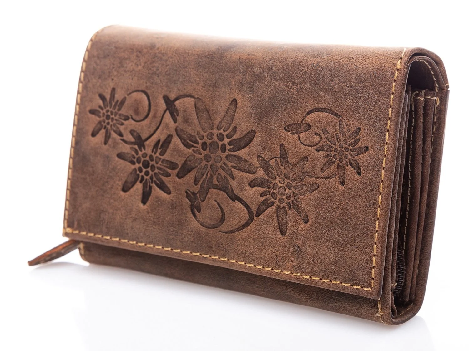 Portfel z kwiatami w stylu vintage