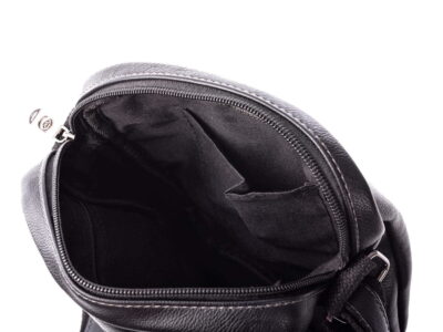 Elegancka torba męska na ramię czarna Bellugio - obrazek 2