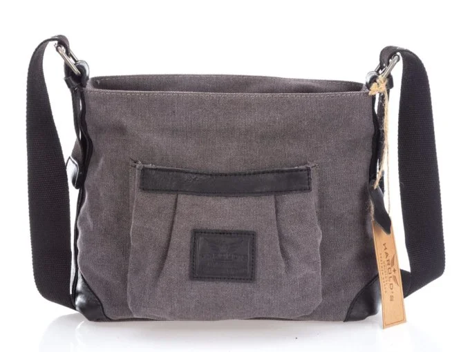 IMG_0819 Mała płócienna szara torebka damska