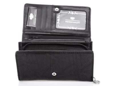 Duży portfel damski w kolorze czarnym Jennifer Jones - obrazek 3