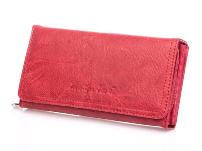 Duży portfel damski w kolorze czerwonym Jennifer Jones - obrazek 3