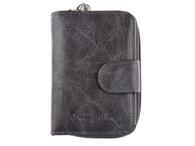 Portfel damski średni pionowy skóra ekologiczna szary Jennifer Jones - obrazek 1