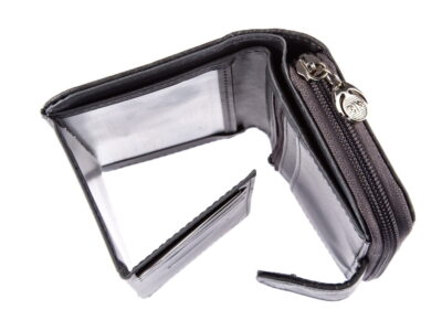 Portfel damski średni pionowy skóra ekologiczna szary Jennifer Jones - obrazek 3