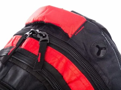 Plecak sportowy szkolny pojemny czarno czerwony Bag Street - obrazek 6