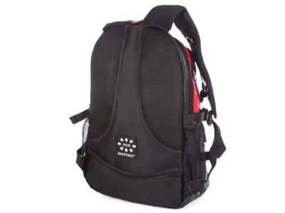 Plecak sportowy szkolny pojemny czarno czerwony Bag Street - obrazek 4