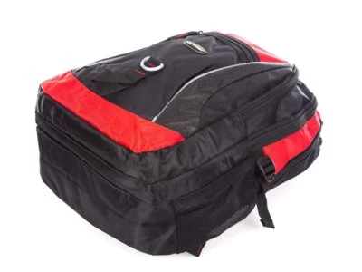 Plecak sportowy szkolny pojemny czarno czerwony Bag Street - obrazek 3