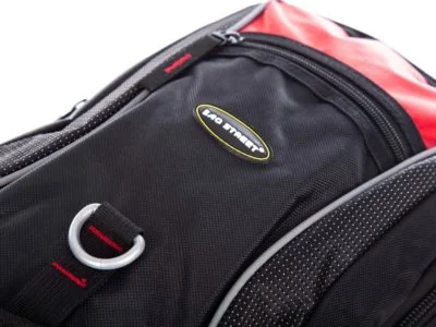 Plecak sportowy szkolny pojemny czarno czerwony Bag Street - obrazek 2