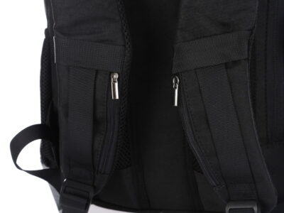 Plecak elegancki biznesowy czarny na laptopa 15,6" z portem ładowania USB - obrazek 6