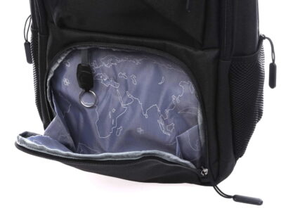 Plecak elegancki biznesowy czarny na laptopa 15,6" z portem ładowania USB - obrazek 18