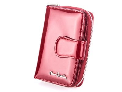 Portfel damski lakierowany czerwony wysoki połysk Pierre Cardin 05 Line 115 - obrazek 10