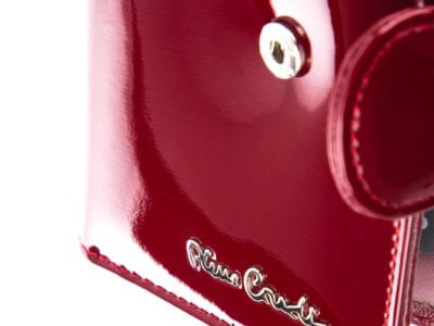 Portfel damski lakierowany czerwony wysoki połysk Pierre Cardin 05 Line 115 - obrazek 8
