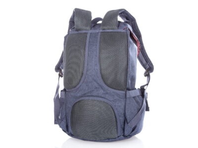 Wysoki plecak w stylu retro z kieszenią na laptopa Harold's niebieski - obrazek 7