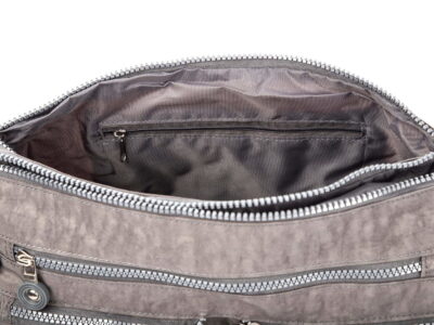 Lekka torebka damska sportowa turystyczna z kreszu Bag Street szara - obrazek 3