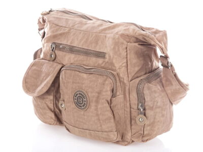 Torebka damska z kreszu turystyczna Bag Street beżowa - obrazek 7