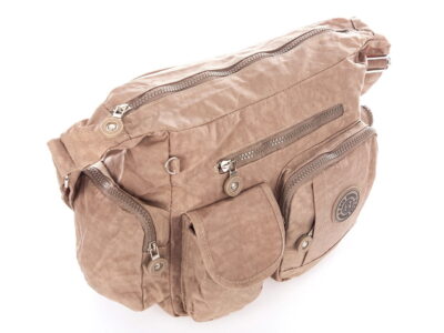 Torebka damska z kreszu turystyczna Bag Street beżowa - obrazek 4