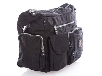 Torebka damska z kreszu turystyczna Bag Street czarna - obrazek 5