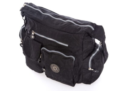 Torebka damska z kreszu turystyczna Bag Street czarna - obrazek 3