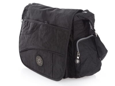 Torebka damska czarna bardzo lekka wykonana z kreszu Bag Street - obrazek 7