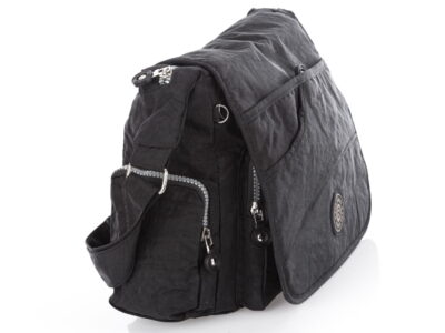 Torebka damska czarna bardzo lekka wykonana z kreszu Bag Street - obrazek 6