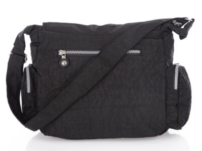 Torebka damska czarna bardzo lekka wykonana z kreszu Bag Street - obrazek 5