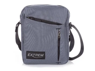 Średnia torba męska na ramię szara Extrem