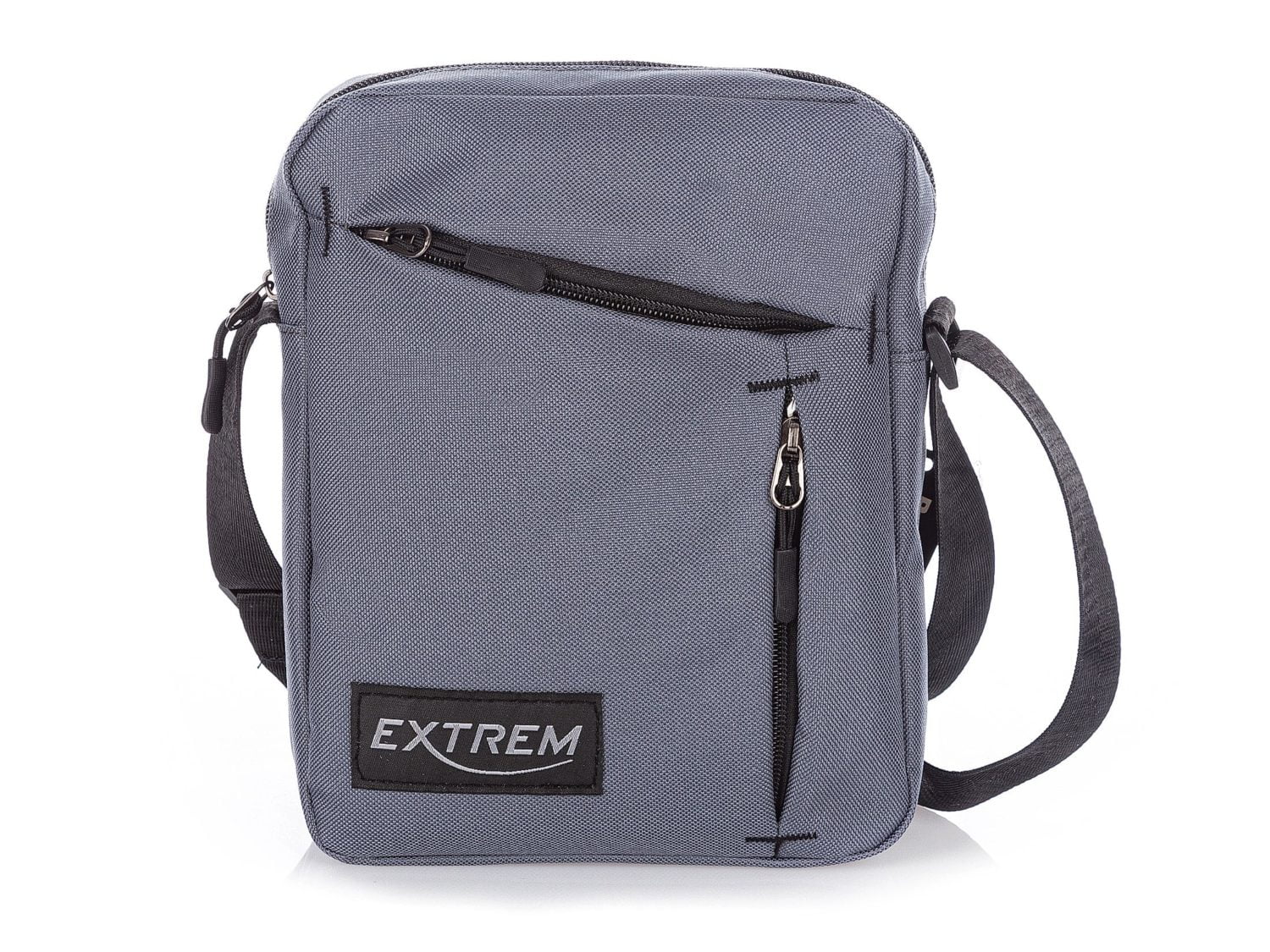 Średnia torba męska na ramię szara Extrem
