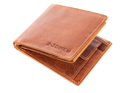 Pojemny portfel męski brązowy z grubej gładkiej skóry naturalnej RFID - obrazek 4