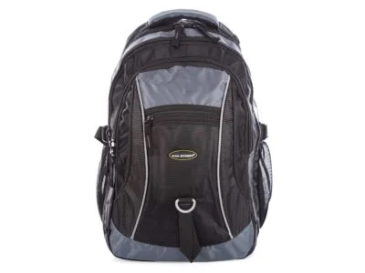 Plecak sportowy szkolny pojemny czarno szary Bag Street