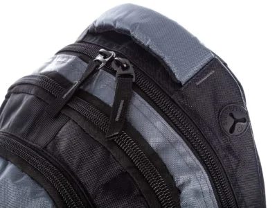 Plecak sportowy szkolny pojemny czarno szary Bag Street - obrazek 2