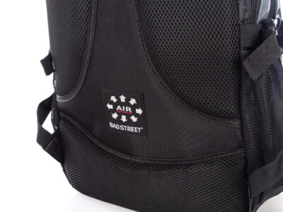 Plecak sportowy szkolny pojemny czarno szary Bag Street - obrazek 4