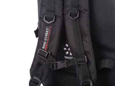 Plecak sportowy szkolny pojemny czarno szary Bag Street - obrazek 3