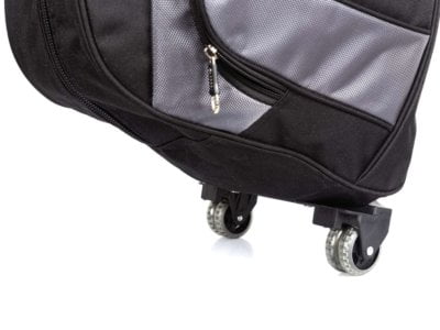 Torba podróżna na kółkach i do ręki ze stelażem Bag Street czarna - obrazek 8