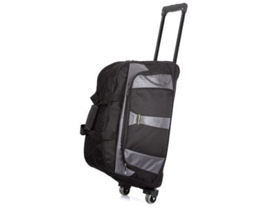 Torba podróżna na kółkach i do ręki ze stelażem Bag Street czarna - obrazek 1