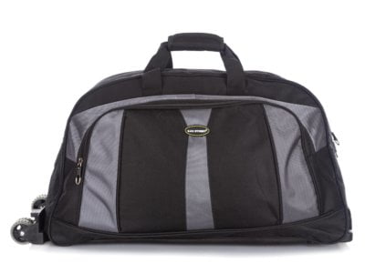 Torba podróżna na kółkach i do ręki ze stelażem Bag Street czarna - obrazek 6
