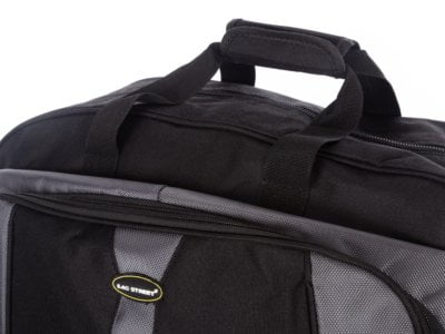 Torba podróżna na kółkach i do ręki ze stelażem Bag Street czarna - obrazek 2