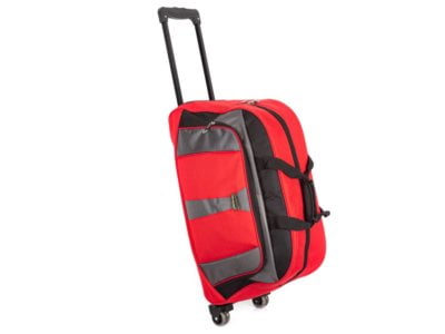 Torba podróżna na kółkach i do ręki ze stelażem Bag Street czerwona - obrazek 1