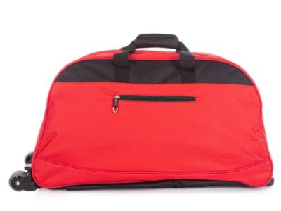 Torba podróżna na kółkach i do ręki ze stelażem Bag Street czerwona - obrazek 9