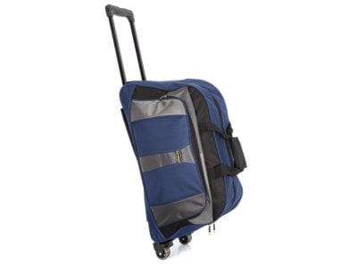 Torba podróżna na kółkach i do ręki ze stelażem Bag Street granatowa - obrazek 1