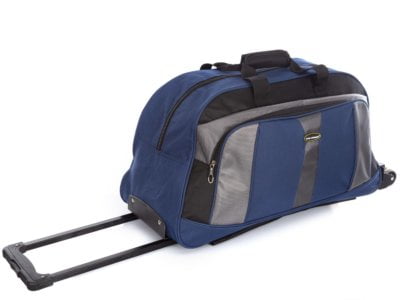 Torba podróżna na kółkach i do ręki ze stelażem Bag Street granatowa - obrazek 5
